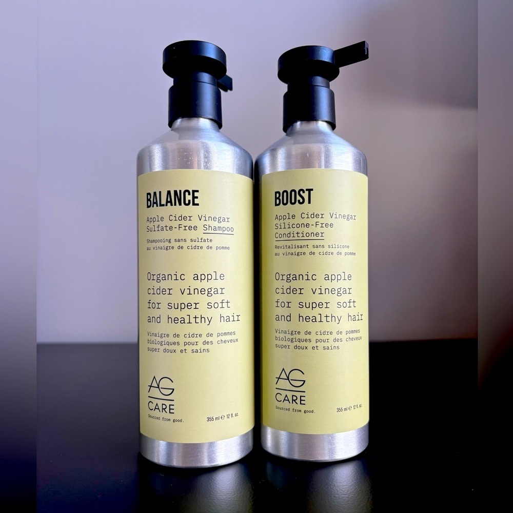 AG Care BALANCE APPLE CIDER VINEGAR SULFATE-FREE SHAMPOO & Conditioner 12oz set